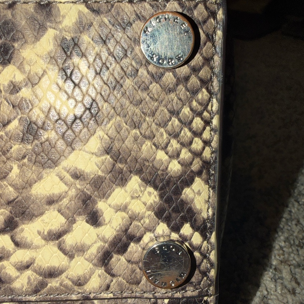 Michael Kors Snake Print Satchel Crossbody - Picture 8 of 13